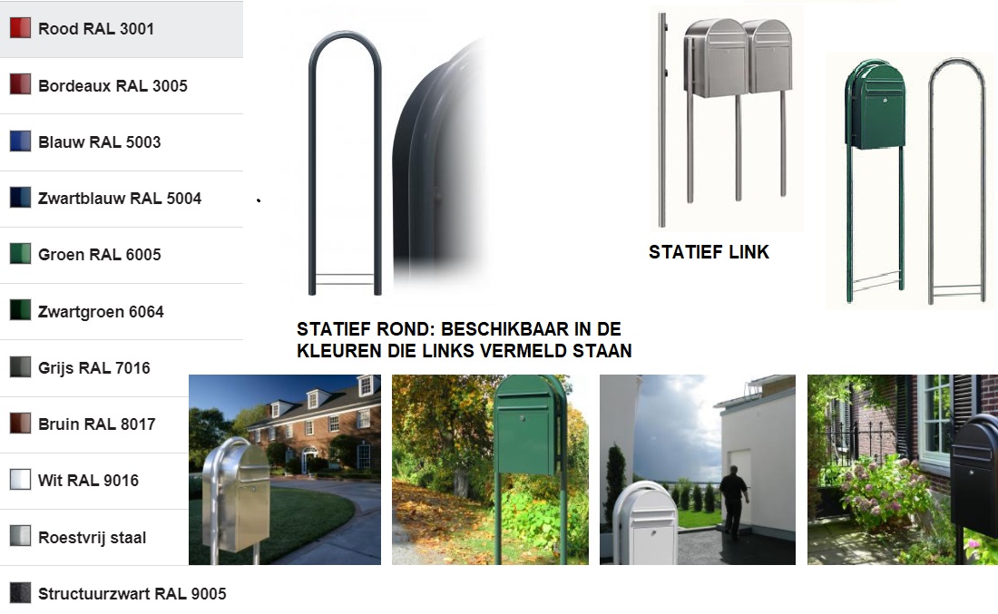 Statief rond -  donkergrijs