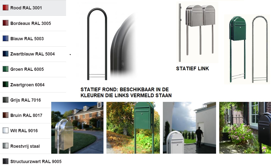 Statief rond -  wit